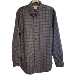 Brooks Brothers 346 button down shirt long sleeve plaid check pattern Sz Medium
